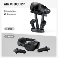 Support universel pliable pour casque VR pour Meta Quest/Steam Deck/support de bureau pour lunettes et manettes de jeu VR