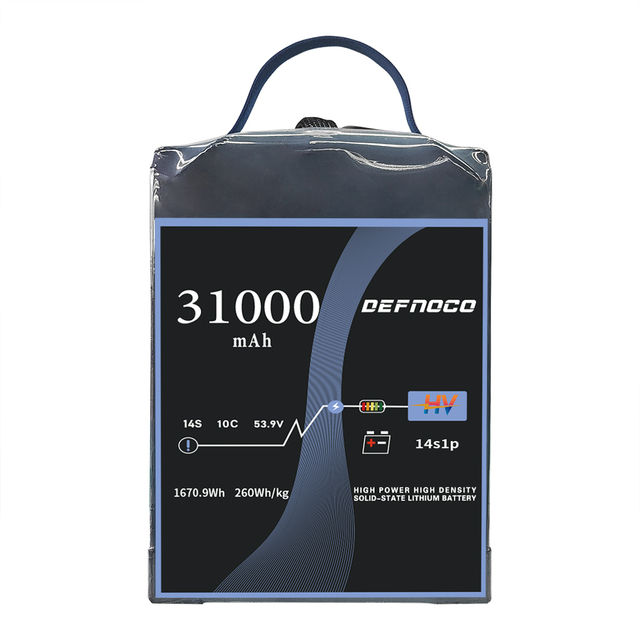 High Density Solid State Lithium Battery 14S 12S 46.2v 23.1v 31000mah 31AH 34AH 10c for Industrial Delivery UAV Drone