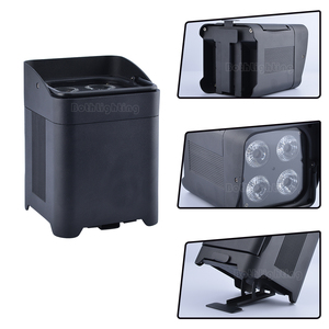 Waterproof 4Pcs Bags 4*18W RGBWA+UV Wireless DMX Battery LED Uplights WIFI Remote <strong>Control</strong> Stage Lights for Wedding Outdoor Event - Product Image 3