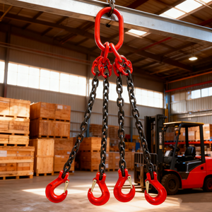 Bền G80 Móc 3 Chân 10Mm Nâng Chuỗi Dây Treo Lashing Liên Kết Đồng Bằng Riggings Hàn Khối Chuỗi - Product Image 3