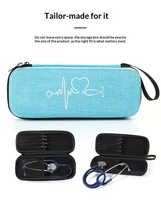 Étui de rangement pour stéthoscope médical Littmann Oxford en EVA écologique avec fermeture éclair, sac organisateur de luxe classique résistant à l'eau