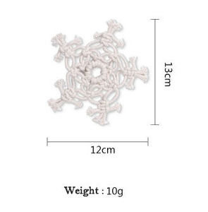Napperon rond en coton fait main décor de table jetable imperméable avec tissu en dentelle pour les mariages - Product Image 2