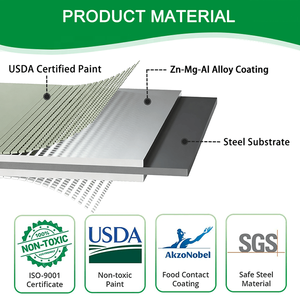 Kit de bac à plantes <span class=keywords><strong>surélevé</strong></span> <span class=keywords><strong>en</strong></span> métal ondulé modulaire <span class=keywords><strong>en</strong></span> forme de <span class=keywords><strong>U</strong></span> rectangulaire de 17 pouces de haut, pour extérieur, <span class=keywords><strong>en</strong></span> Aluzinc galvanisé - Product Image 4