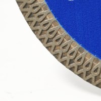 Lame de scie circulaire diamantée de qualité industrielle 105 mm, renforcée en maille turbo, moyeu revêtu de Ti, pour coupe OEM, carrelage céramique, verre, pressage à chaud