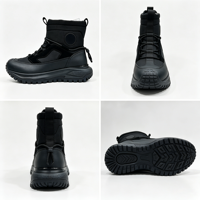 Bottes d'hiver courtes pour hommes, chaussures de neige d'extérieur, bottes chaudes et épaisses antidérapantes
