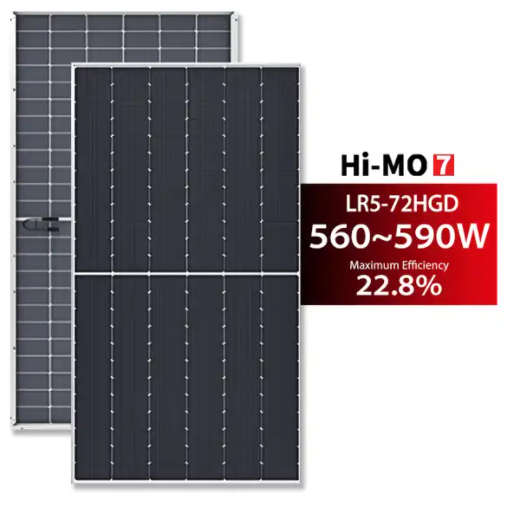 Longi Hi-Mo7 Lr5-72hgd 590w 580w 585w 590w Bifacial Dual Glass Solar Panels Longi High Quality Solar Panels