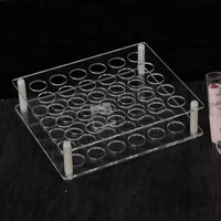 Présentoir de table en acrylique mat brillant à lèvres étagère de marchandises de maquillage de magasin station de présentation cosmétique en lucite avec vis