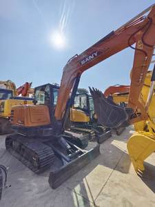 Excavadora de cadenas Sany SY55C-9 de segunda mano de alta potencia con motor Isuzu, cucharón de 1.1m, 5.5 toneladas, motor y caja de cambios originales para vídeo - Product Image 5