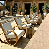 Fauteuils de jardin en rotin pour hôtels et restaurants, mobilier d'extérieur de loisirs