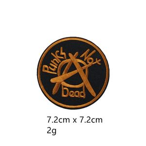 Patch brodé thermocollant style punk en sergé, motif Rock Hazard Skull Poker, pour la décoration de vêtements, sacs et jeans - Product Image 2