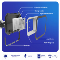 Reflector LED Solar Integrado IP65, Reflector de Jardín para Exteriores Resistente al Agua, Luz Blanca Cálida de 10 W, Aluminio, Portátil, Solar, CE, CRI70