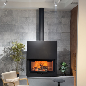 Estufa de <span class=keywords><strong>Leña</strong></span> Moderna Independiente de Hierro Fundido <span class=keywords><strong>con</strong></span> <span class=keywords><strong>Horno</strong></span> para Cocinar, en Venta - Product Image 4