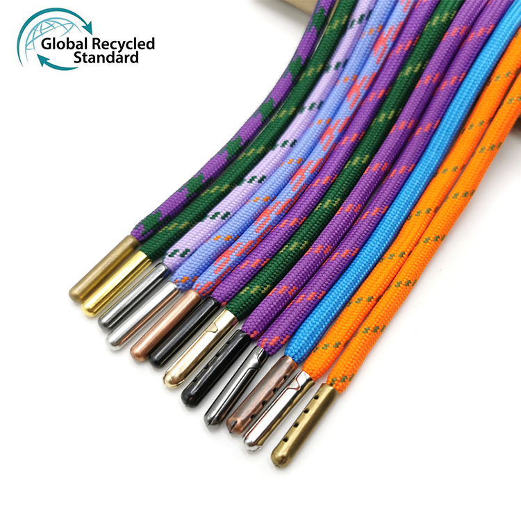 Перерабатываемый полиэфирный шнур для толстовки, плетеный шнур, 5 мм, 120 см, возобновляемый шнур для толстовки