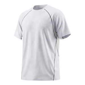 T-shirt en coton 100% de qualité supérieure avec logo personnalisable, confortable, durable, à manches courtes, col rond, style basique, coupe ajustée pour homme, sportif - Product Image 5