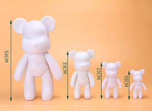 डिजाइन 18 सेमी/23 सेमी/33 सेमी/53 सेमी/53 सेमी लंबे सफेद तरल भालू के लिए कला की आपूर्ति से - Product Image 4