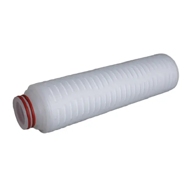 Cartucho de filtro de membrana pp 0.45 micron 30 "/pp plissado micro filtro cartucho para vinho