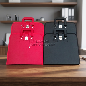 Estuche blando para insignias masónicas de cuero sintético rojo bordado, para bordados de collar, costura, manualidades y parches personalizados - Product Image 3