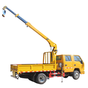 รถเครนติดรถบรรทุกแบบเทเลสโคปิกคุณภาพสูง ขนาด 3 ตัน 5 ตัน 8 ตัน สำหรับขาย - Product Image 1
