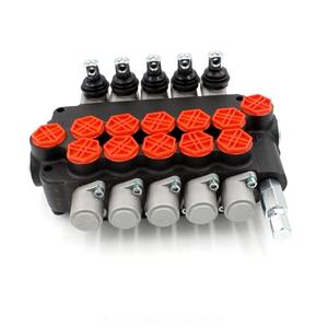 Fabricant de vanne directionnelle à <span class=keywords><strong>5</strong></span> bobines Vanne hydraulique auxiliaire pour tracteur Top P80-G34-5OT - Product Image 1