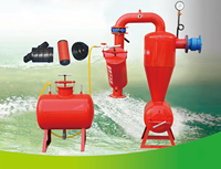 Séparateur de sable pour filtration d'eau de puits d'irrigation de 3 pouces, filtre hydrocyclone agricole avec noyau à engrenages et garantie d'un an