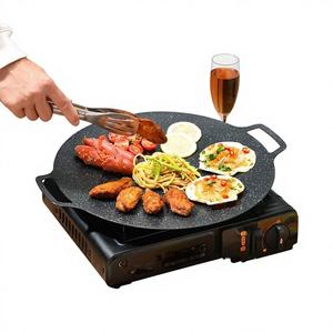 Poêle BBQ Coréenne Multifonction en Fonte Antiadhésive Portable pour Barbecue Extérieur, Prête pour Gaz et Induction – Vente en Gros - Product Image 1