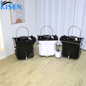 Kisen New Material Portable Head Spa Shampoo Massage Basin Salon Pipeless Furniture with Water tank Heater <b>Led</b> Light on Sale - Product Image 5