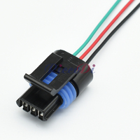 1 ensemble de connecteurs étanches mâle-femelle GM à 3 broches pour capteur MAP, faisceau de câblage, boîtier 112162182 12162185 avec fils de 15 cm