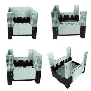 1140*1050mm heavy duty folding plastic pallet bin for industry storage