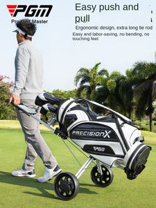 गोल्फ कोर्स के लिए फैक्ट्री डायरेक्ट फोल्डेबल हैंड पुश-पुल कार्ट उच्च गुणवत्ता वाली गोल्फ ट्रॉली - Product Image 4