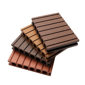 Dalles de terrasse en composite bois-plastique double face pour extérieur, revêtement de sol WPC - Product Image 1