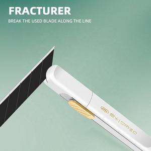 Cuchillo utilitario de hoja de 9mm para estudiantes, navaja portátil y duradera de acero al carbono, soporte OEM personalizado - Product Image 6