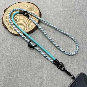 Adjustable Universal Crossbody Neck Phone Strap T Shape Tab Jacquard Printed <b>Polyester</b> <b>Lanyard</b> with Hook Accessory - Product Image 1
