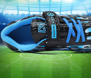 Chaussures de football blanches pour jeunes, respirantes, pour futsal, avec lacets réglables, pour l'entraînement, pour garçons et filles - Product Image 5