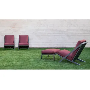 Chaises d'extérieur en aluminium de bonne qualité, patio de jardin, chaise paresseuse imperméable pour terrasse