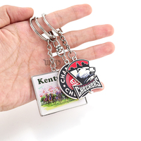 Porte-clés personnalisé en alliage de zinc, design sur mesure, logo personnalisé, durable, souvenirs promotionnels d'entreprise, cadeaux de luxe haut de gamme, émail 3D personnalisé