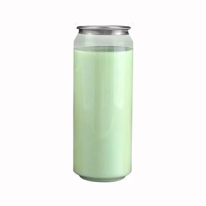 Canette en PET transparente pour boissons gazeuses, 330 ml, 500 ml, avec logo personnalisé, vide, en plastique transparent, avec couvercle facile à ouvrir - Product Image 1