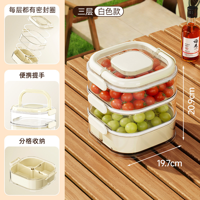 White three-layer