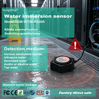 Capteur d'immersion à point unique, sortie RS485 et relais, haute sensibilité pour liquides isolants et conducteurs, alarme de fuite pour salle serveur