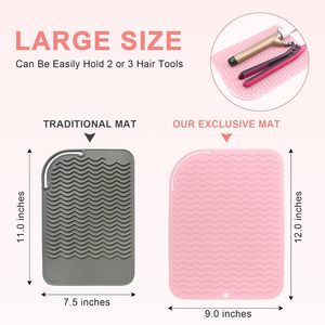 Accessori per la Casa Direttamente dalla Fabbrica, Tappetino Resistente al Calore di Grandi Dimensioni, Portatile per Viaggi, Contenitore in Silicone per Cosmetici e Arricciacapelli - Product Image 5