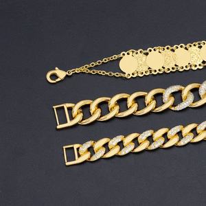 Jxx New Sale Wholesale 24k Gold and <b>Silver</b> Plated Fashion <b>Bracelet</b> <b>Bangle</b> Indian Copper Brass with Zircon for Wedding or Gift - Product Image 1