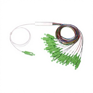 Splitter <span class=keywords><strong>PLC</strong></span> <span class=keywords><strong>Mini</strong></span> Tipo 1x16 Monomodale 12 Colori Standard per Fibra Ottica FTTH - Product Image 1