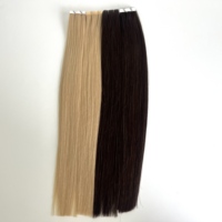 Extensions de cheveux vierges européens blonds à bandes invisibles injectées, double épaisseur, sans couture