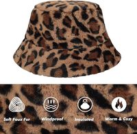 Wins Flying Gorro de Pescador de Piel Sintética a Cuadros para Mujer, Gorro Suave y Esponjoso Personalizado para Hombre, para Pesca, Esquí, Ciclismo