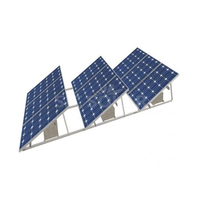 Support de montage de panneau solaire à angle réglable pour toit plat, système de fixation par lest, installation facile