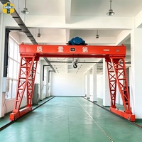 Grue portique motorisée à hauteur réglable homologuée CE, 1-10t, prix usine Chine, pour atelier intérieur à faible hauteur de plafond