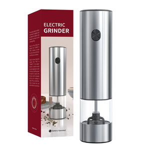 Grande remise Moulin à sel et à <span class=keywords><strong>poivre</strong></span> en acier inoxydable Petit moulin à sel et à <span class=keywords><strong>poivre</strong></span> électrique à <span class=keywords><strong>grain</strong></span> électrique - Product Image 1