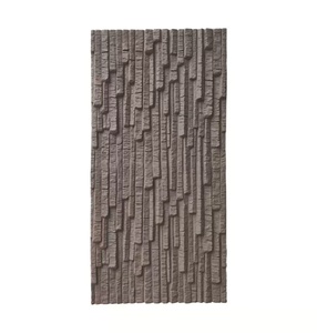 Middle East Good Price 18 Grid PU <strong>Cement</strong> Component <strong>Hollow</strong> Brick 3D PU Stone <strong>Panels</strong> Pu Stone Wall <strong>Panel</strong> - Product Image 2
