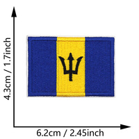 Vente en gros de patchs brodés avec drapeaux nationaux des pays d'Amérique du Nord, à coller au fer, pour vestes, sacs à dos, vêtements, chapeaux
