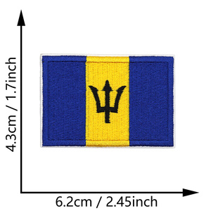 Vente en gros de patchs brodés avec drapeaux nationaux des pays d'Amérique du Nord, à coller au fer, pour vestes, sacs à dos, vêtements, chapeaux - Product Image 6