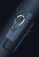 Nuevo diseño de carga 2 en 1, soporte de anillo magnético resistente, funda para teléfono móvil para iPhpne 12 13 14 Pro Max Cover